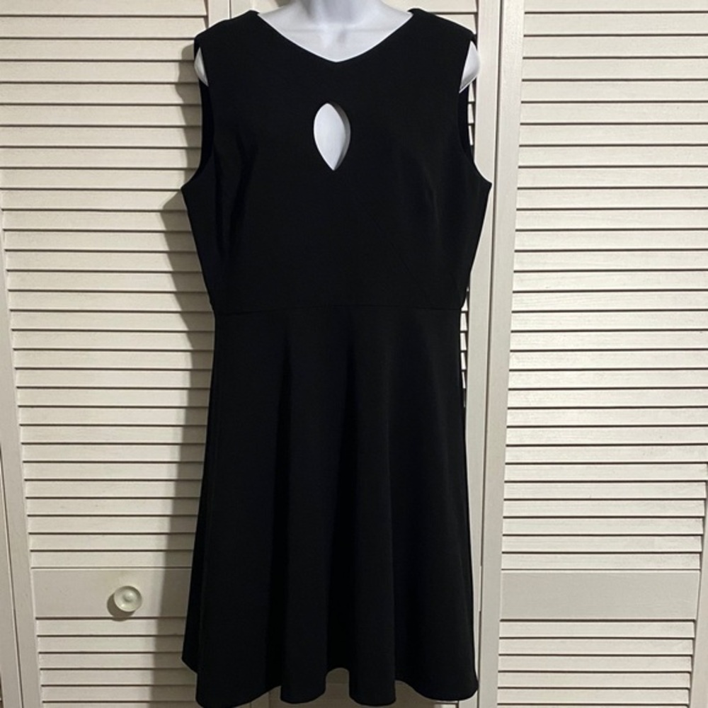 Calvin Klein Black Keyhole Dress